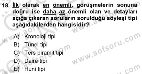 Haber Toplama Teknikleri Dersi 2021 - 2022 Yılı (Vize) Ara Sınav Soruları 18. Soru