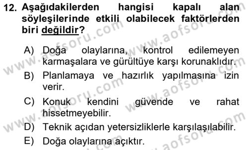 Haber Toplama Teknikleri Dersi 2022 - 2023 Yılı Yaz Okulu Sınav Soruları 12. Soru