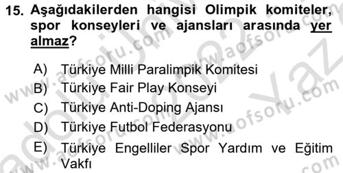 Haber Toplama Teknikleri Dersi 2022 - 2023 Yılı Yaz Okulu Sınav Soruları 15. Soru