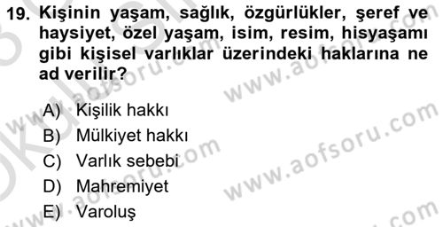 Haber Toplama Teknikleri Dersi 2022 - 2023 Yılı Yaz Okulu Sınav Soruları 19. Soru