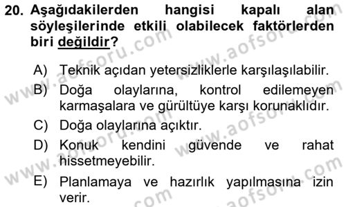 Haber Toplama Teknikleri Dersi 2023 - 2024 Yılı (Vize) Ara Sınav Soruları 20. Soru