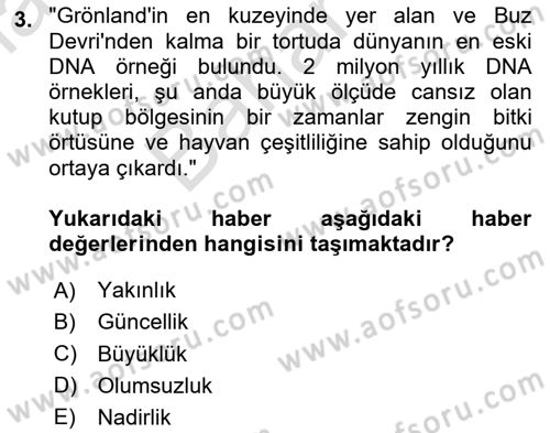 Haber Toplama Teknikleri Dersi 2023 - 2024 Yılı (Final) Dönem Sonu Sınav Soruları 3. Soru