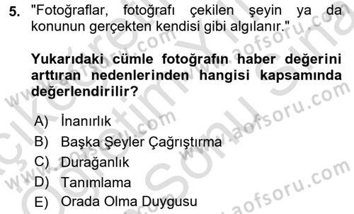 Haber Toplama Teknikleri Dersi 2023 - 2024 Yılı (Final) Dönem Sonu Sınav Soruları 5. Soru