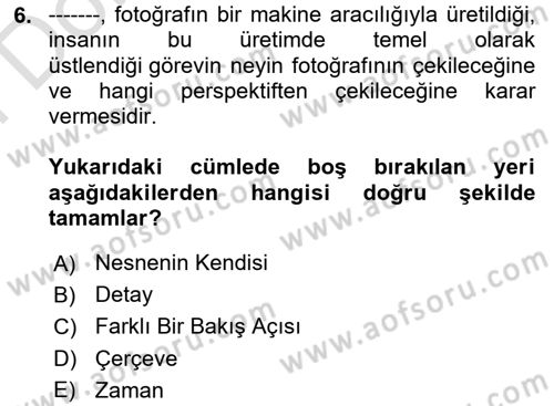 Haber Toplama Teknikleri Dersi 2023 - 2024 Yılı (Final) Dönem Sonu Sınav Soruları 6. Soru