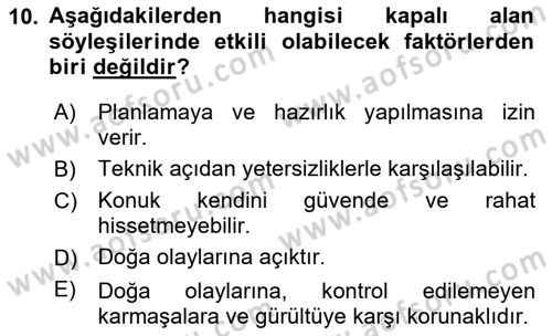 Haber Toplama Teknikleri Dersi 2023 - 2024 Yılı Yaz Okulu Sınav Soruları 10. Soru