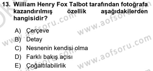 Haber Toplama Teknikleri Dersi 2023 - 2024 Yılı Yaz Okulu Sınav Soruları 13. Soru