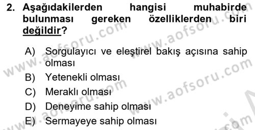 Haber Toplama Teknikleri Dersi 2024 - 2025 Yılı (Final) Dönem Sonu Sınav Soruları 2. Soru