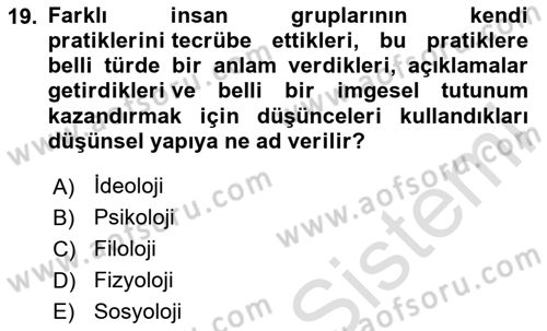 Haber Toplama Teknikleri Dersi 2024 - 2025 Yılı Yaz Okulu Sınav Soruları 19. Soru