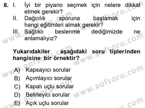 Haber Toplama Teknikleri Dersi 2024 - 2025 Yılı Yaz Okulu Sınav Soruları 8. Soru
