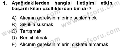 Medya ve İletişim Dersi 2012 - 2013 Yılı (Final) Dönem Sonu Sınav Soruları 1. Soru