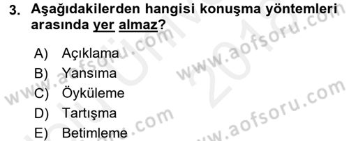 Medya ve İletişim Dersi 2017 - 2018 Yılı 3 Ders Sınav Soruları 3. Soru