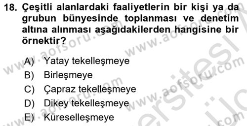 Medya ve İletişim Dersi 2018 - 2019 Yılı 3 Ders Sınav Soruları 18. Soru