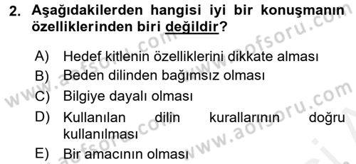 Medya ve İletişim Dersi 2018 - 2019 Yılı (Final) Dönem Sonu Sınav Soruları 2. Soru