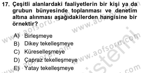 Medya ve İletişim Dersi 2020 - 2021 Yılı Yaz Okulu Sınav Soruları 17. Soru