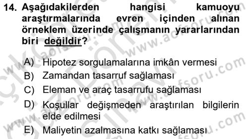 Medya ve İletişim Dersi 2021 - 2022 Yılı (Final) Dönem Sonu Sınav Soruları 14. Soru