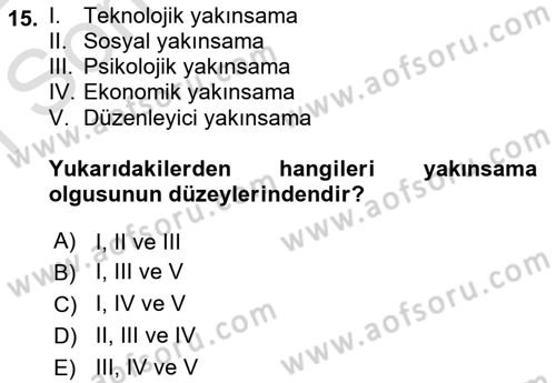 Medya ve İletişim Dersi 2021 - 2022 Yılı (Final) Dönem Sonu Sınav Soruları 15. Soru