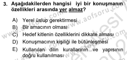 Medya ve İletişim Dersi 2024 - 2025 Yılı Yaz Okulu Sınav Soruları 3. Soru