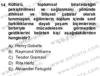 Siyasal İletişim Dersi Ara Sınavı Deneme Sınav Soruları 14. Soru