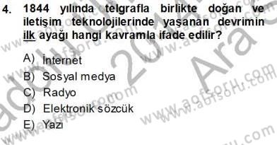 Siyasal İletişim Dersi Ara Sınavı Deneme Sınav Soruları 4. Soru