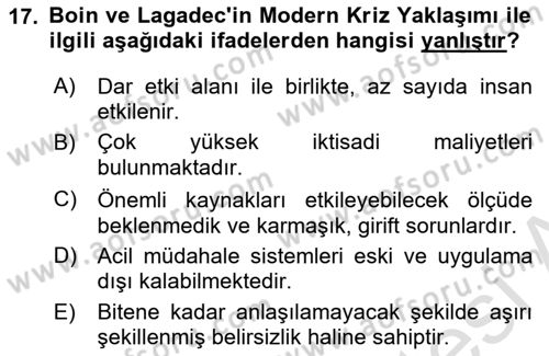 Siyasal İletişim Dersi Ara Sınavı Deneme Sınav Soruları 17. Soru
