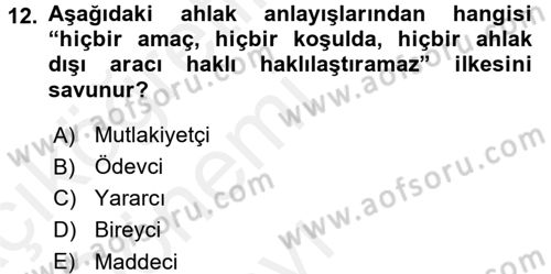 Haber Yazma Teknikleri Dersi 2015 - 2016 Yılı Tek Ders Sınavı 12. Soru