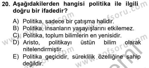 Haber Türleri Dersi 2012 - 2013 Yılı (Vize) Ara Sınav Soruları 20. Soru