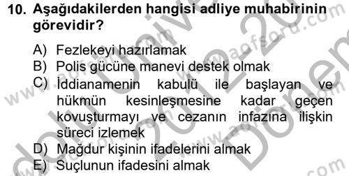 Haber Türleri Dersi 2012 - 2013 Yılı (Final) Dönem Sonu Sınav Soruları 10. Soru