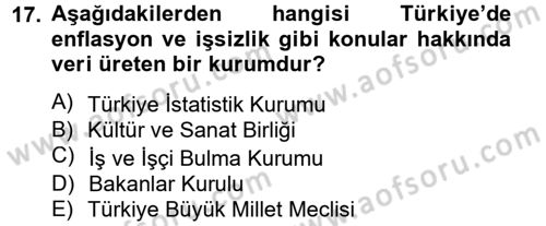 Haber Türleri Dersi 2012 - 2013 Yılı (Final) Dönem Sonu Sınav Soruları 17. Soru