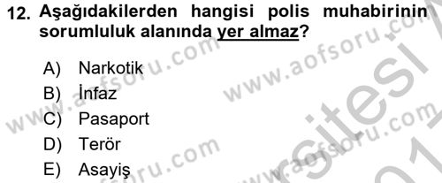 Haber Türleri Dersi 2016 - 2017 Yılı 3 Ders Sınav Soruları 12. Soru