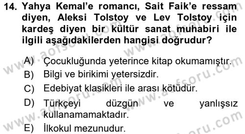 Haber Türleri Dersi 2016 - 2017 Yılı 3 Ders Sınav Soruları 14. Soru