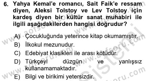 Haber Türleri Dersi 2016 - 2017 Yılı (Final) Dönem Sonu Sınav Soruları 6. Soru