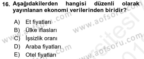 Haber Türleri Dersi 2017 - 2018 Yılı (Vize) Ara Sınav Soruları 16. Soru