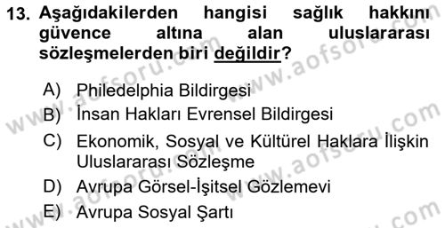 Haber Türleri Dersi 2018 - 2019 Yılı 3 Ders Sınav Soruları 13. Soru