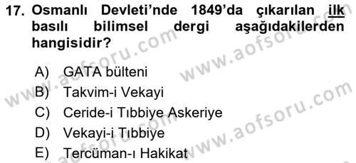 Haber Türleri Dersi 2018 - 2019 Yılı 3 Ders Sınav Soruları 17. Soru