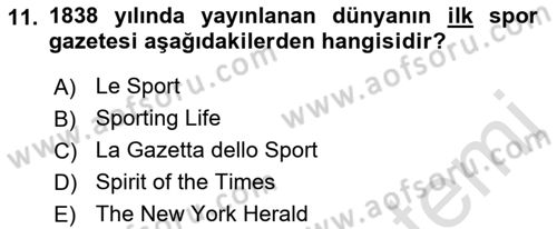 Haber Türleri Dersi 2021 - 2022 Yılı Yaz Okulu Sınav Soruları 11. Soru