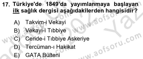 Haber Türleri Dersi 2021 - 2022 Yılı Yaz Okulu Sınav Soruları 17. Soru