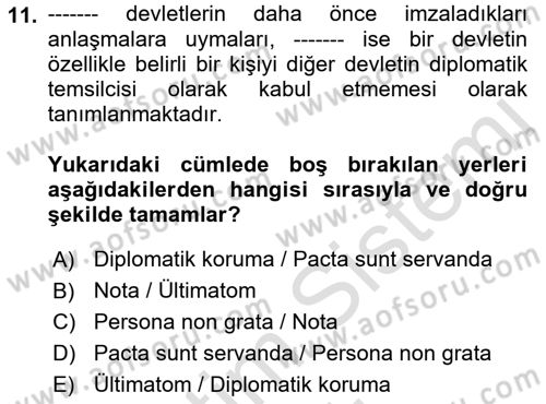 Haber Türleri Dersi 2022 - 2023 Yılı Yaz Okulu Sınav Soruları 11. Soru
