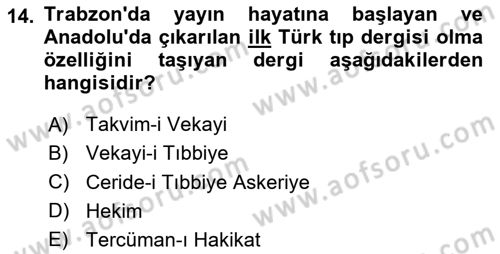 Haber Türleri Dersi 2023 - 2024 Yılı (Final) Dönem Sonu Sınav Soruları 14. Soru