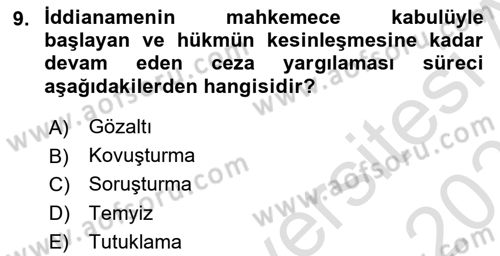 Haber Türleri Dersi 2024 - 2025 Yılı (Vize) Ara Sınav Soruları 9. Soru