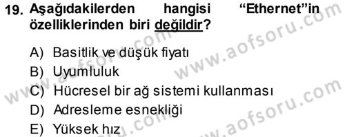 İnternet Yayıncılığı Dersi Ara Sınavı Deneme Sınav Soruları 19. Soru