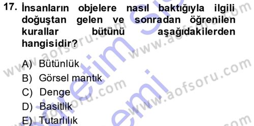 İnternet Yayıncılığı Dersi 2013 - 2014 Yılı (Final) Dönem Sonu Sınav Soruları 17. Soru