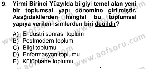 İnternet Yayıncılığı Dersi 2013 - 2014 Yılı Tek Ders Sınav Soruları 9. Soru