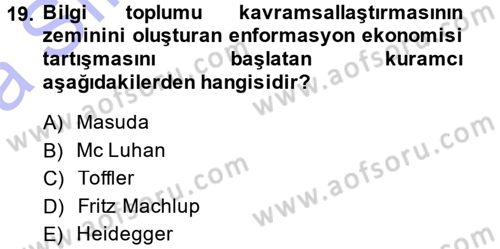 İnternet Yayıncılığı Dersi Ara Sınavı Deneme Sınav Soruları 19. Soru
