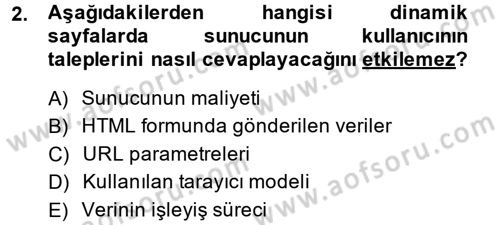İnternet Yayıncılığı Dersi 2014 - 2015 Yılı (Vize) Ara Sınav Soruları 2. Soru