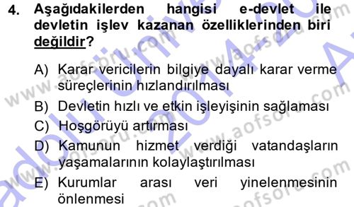 İnternet Yayıncılığı Dersi Ara Sınavı Deneme Sınav Soruları 4. Soru