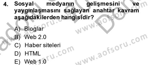 İnternet Yayıncılığı Dersi 2014 - 2015 Yılı (Final) Dönem Sonu Sınav Soruları 4. Soru