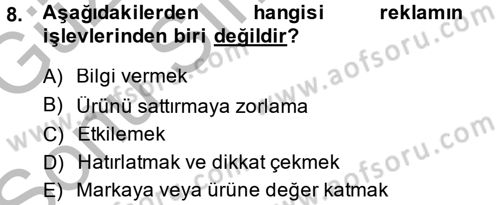 İnternet Yayıncılığı Dersi 2014 - 2015 Yılı (Final) Dönem Sonu Sınav Soruları 8. Soru