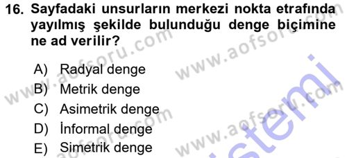 İnternet Yayıncılığı Dersi 2015 - 2016 Yılı (Final) Dönem Sonu Sınav Soruları 16. Soru