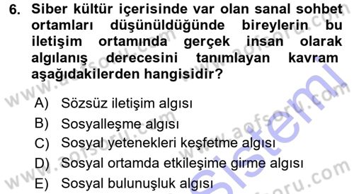 İnternet Yayıncılığı Dersi 2015 - 2016 Yılı (Final) Dönem Sonu Sınav Soruları 6. Soru