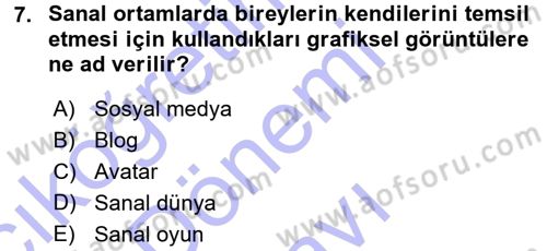 İnternet Yayıncılığı Dersi 2015 - 2016 Yılı (Final) Dönem Sonu Sınav Soruları 7. Soru